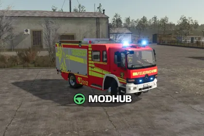 Скін Mercedes Benz Metz FGL LF16 FW Nordhain для FS25 — 4