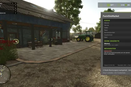 Мод FarmSimMarket – Ринок гравців та рейтинги для Farming Simulator 25