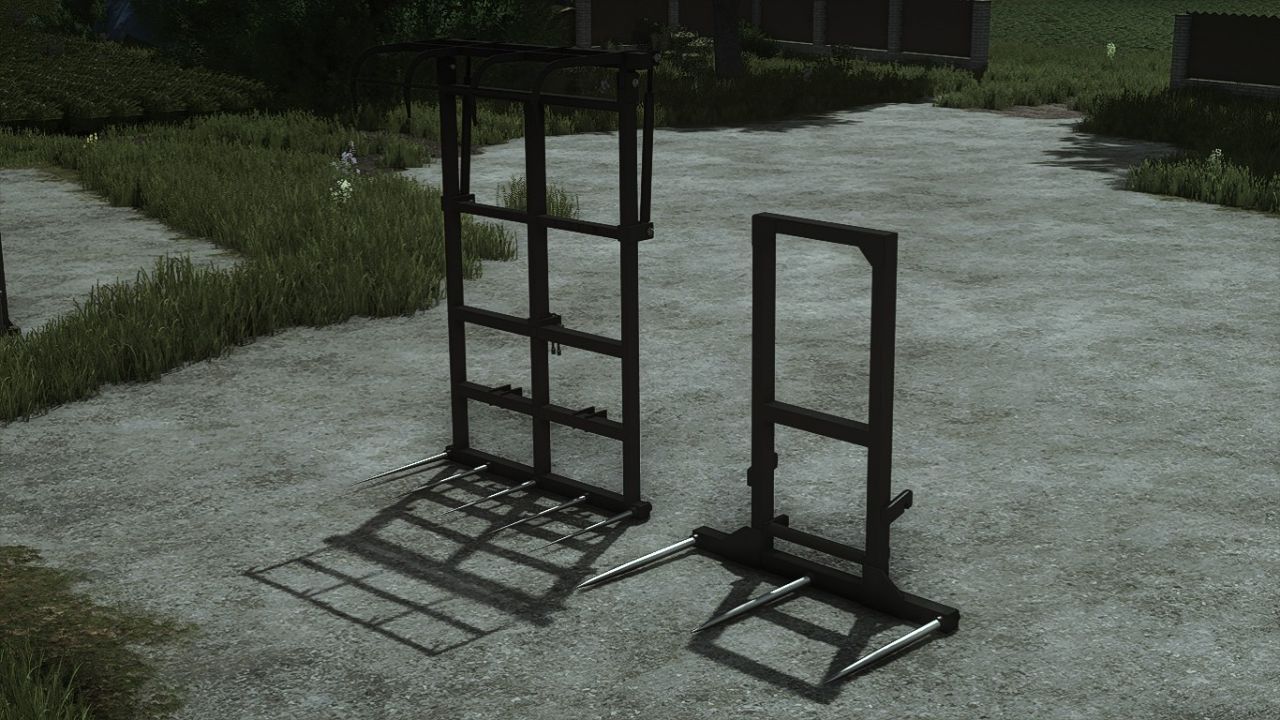 Effektives CNG Bale Fork Pack für schnelles Transportieren von Ballen in FS25