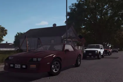 Легендарний 80's US Traffic Pack (Prefab) — Атмосферний Трафік США 80-х для FS25 — 3