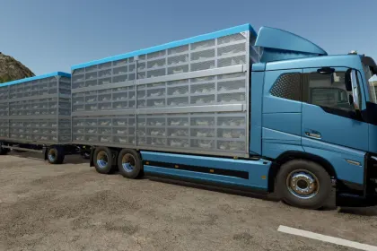 Вантажівка Volvo FH16 для перевезення курей для Farming Simulator 25