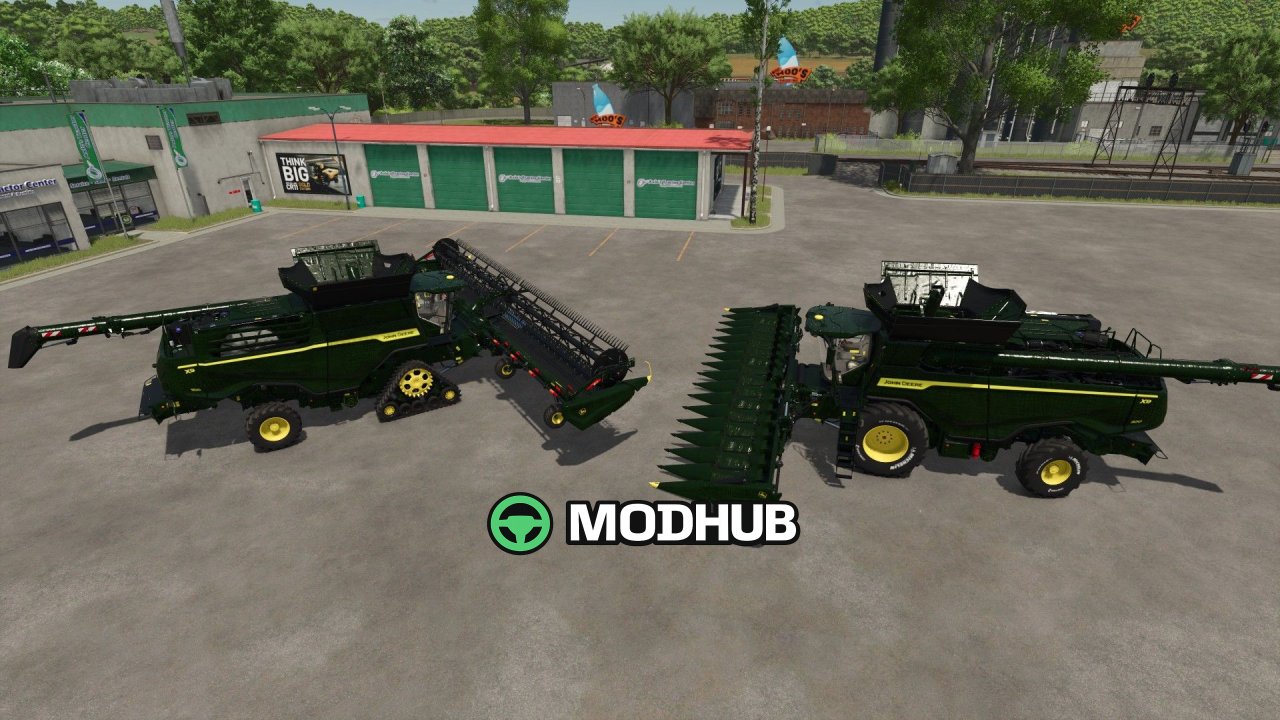 Комбайн John Deere X9 1100 Crocodile для FS25