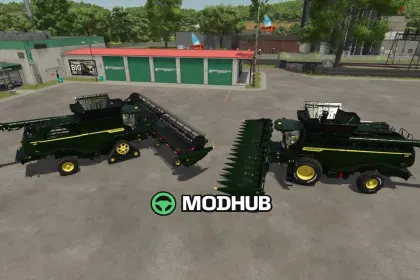 Комбайн John Deere X9 1100 Crocodile для FS25 — 2