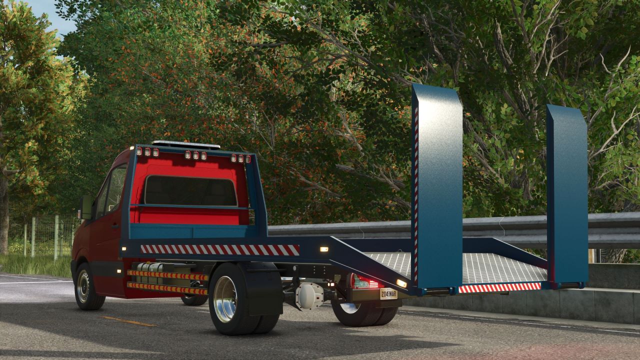 Mocny Ewakuator Mercedes-Benz Sprinter — Szybki Tow Truck do Farming Simulator 25
