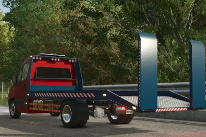 Mocny Ewakuator Mercedes-Benz Sprinter — Szybki Tow Truck do Farming Simulator 25 — 2