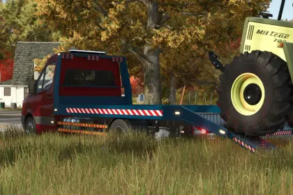 Mocny Ewakuator Mercedes-Benz Sprinter — Szybki Tow Truck do Farming Simulator 25 — 4