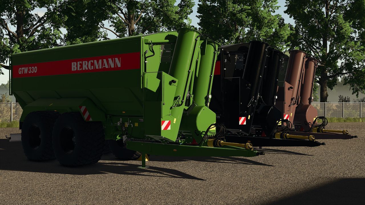 Причіп-перевантажувач Bergmann GTW 330 для Farming Simulator 25