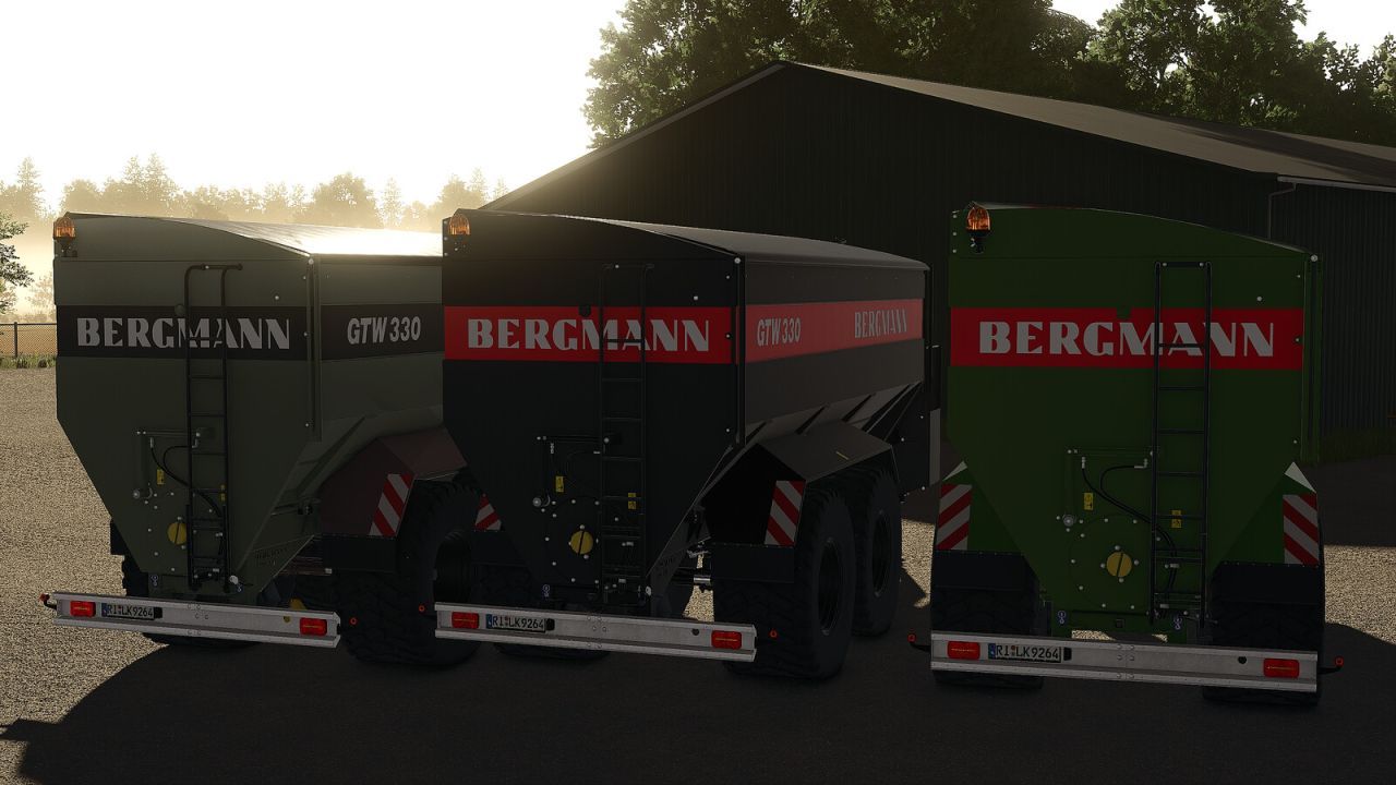 Причіп-перевантажувач Bergmann GTW 330 для Farming Simulator 25
