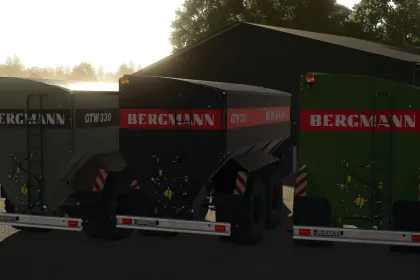 Причіп-перевантажувач Bergmann GTW 330 для Farming Simulator 25 — 3