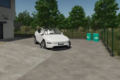 Новий Електрокросовер Tesla Model Y 2025 з Світловою Смугою для Farming Simulator 25 — 1