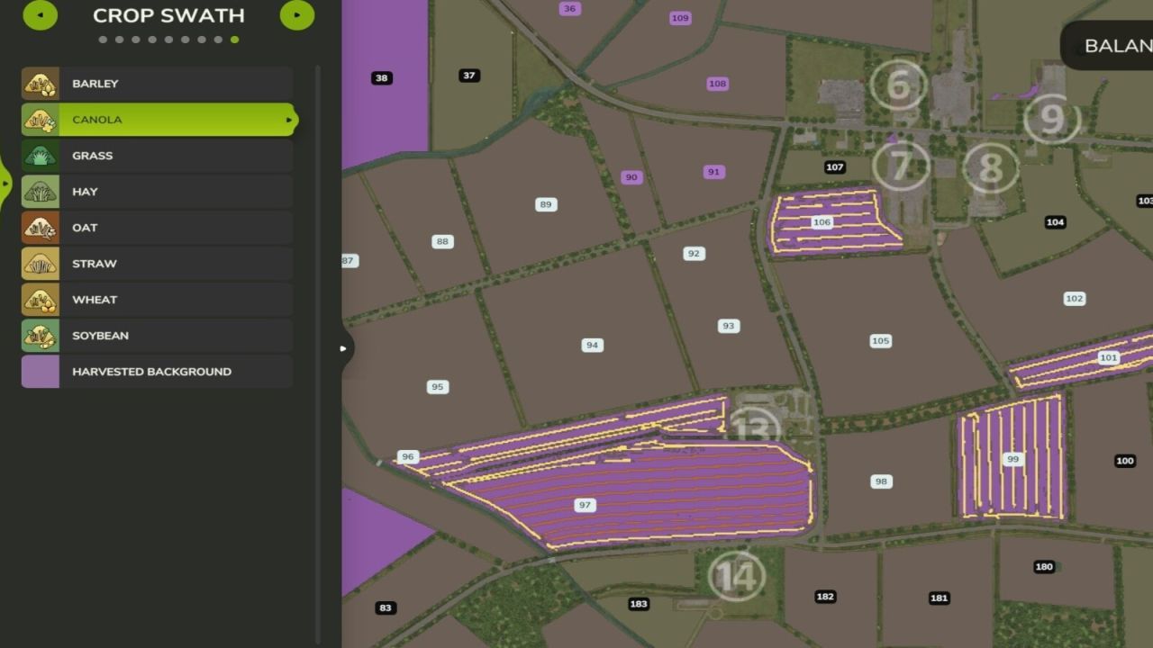 Скрипт Show Swath для Farming Simulator 25
