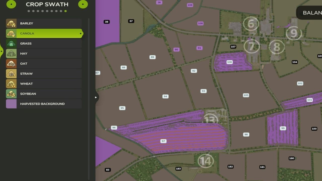 Скрипт Show Swath для Farming Simulator 25