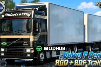 Вантажівка Volvo F Series Rigid + причіп BDF v1.61 для ETS2