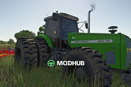 Трактор Massey Ferguson 680 HD Advanced V2.1 для FS25 — 2