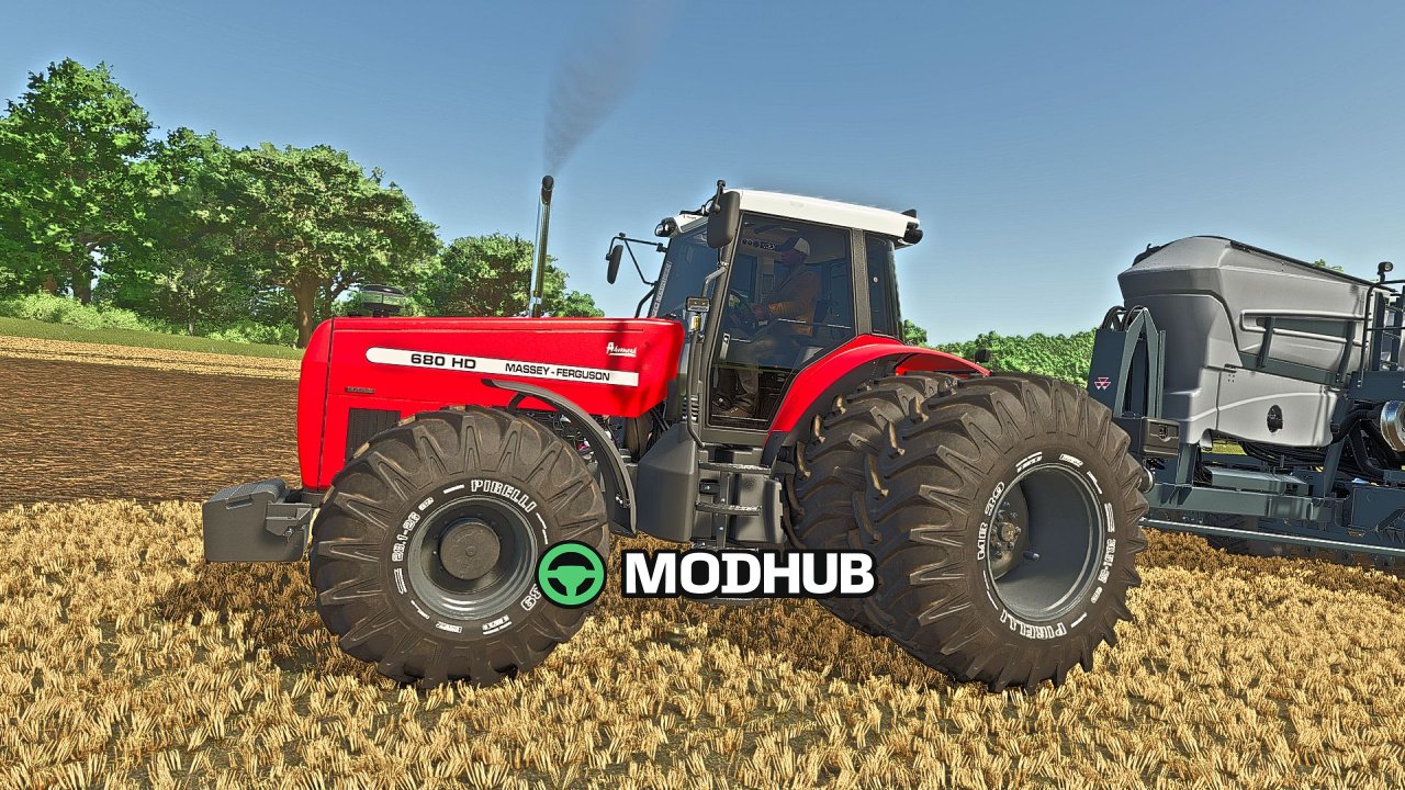 Трактор Massey Ferguson 680 HD Advanced V2.1 для FS25