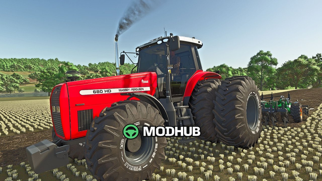 Трактор Massey Ferguson 680 HD Advanced V2.1 для FS25