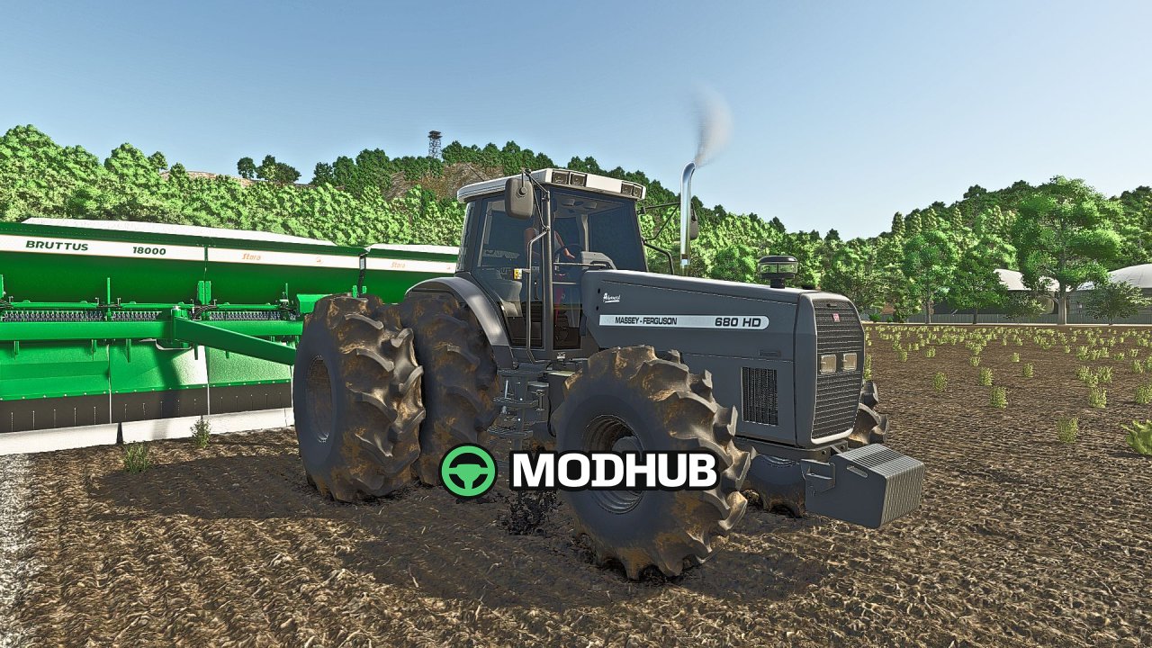 Трактор Massey Ferguson 680 HD Advanced V2.1 для FS25