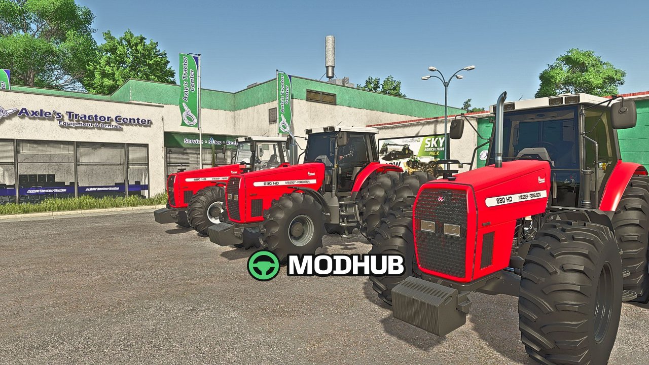 Трактор Massey Ferguson 680 HD Advanced V2.1 для FS25