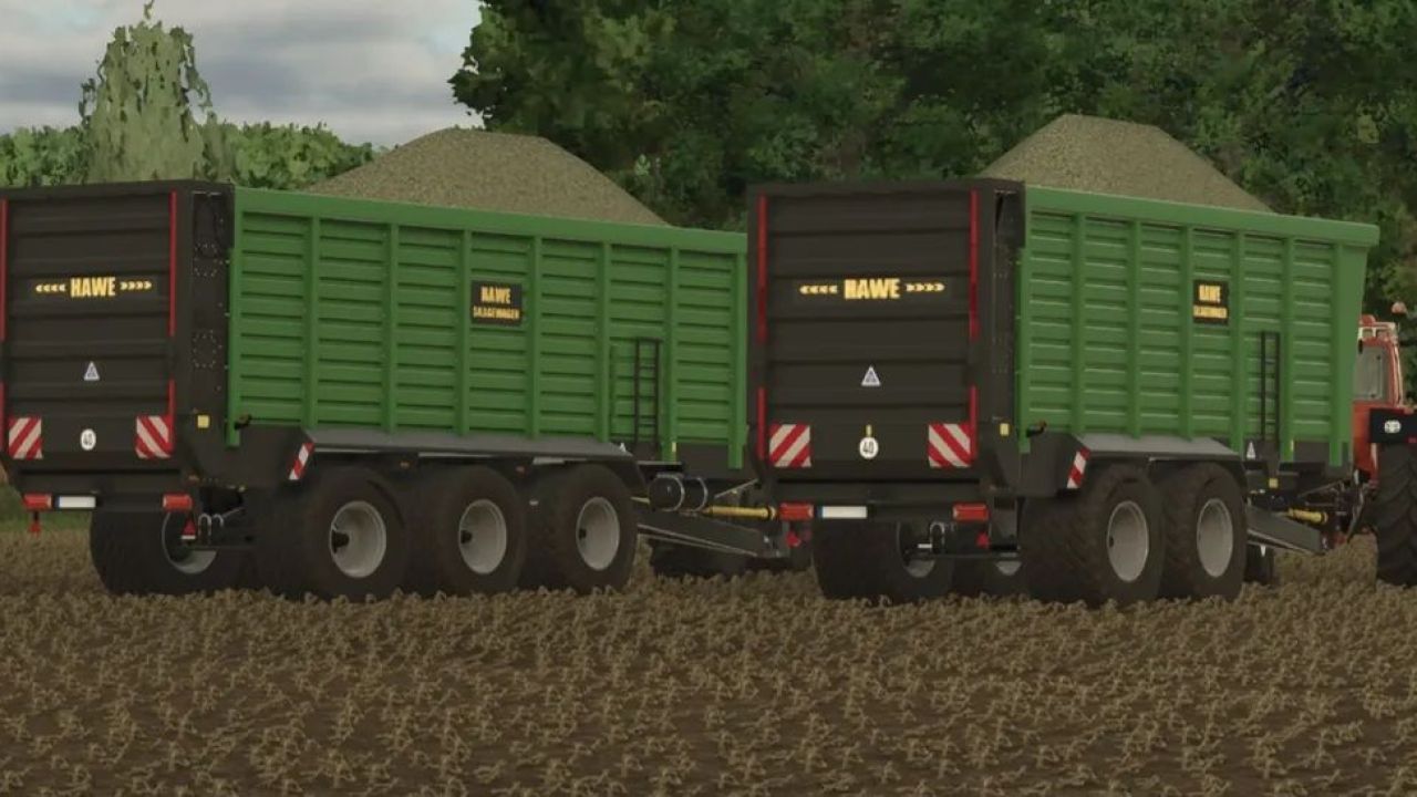 Причіп для силосу Hawe SLW Series для Farming Simulator 25