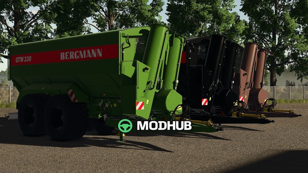Причіп Bergmann GTW 330 для FS25
