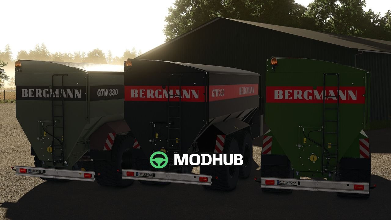 Причіп Bergmann GTW 330 для FS25