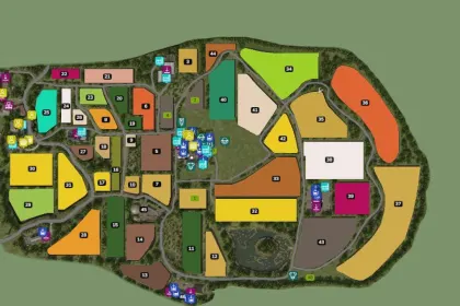 Atmosphärische Französische Karte Les Grandes Chaumes für Farming Simulator 25 — Große Felder und Freies Bauen — 2