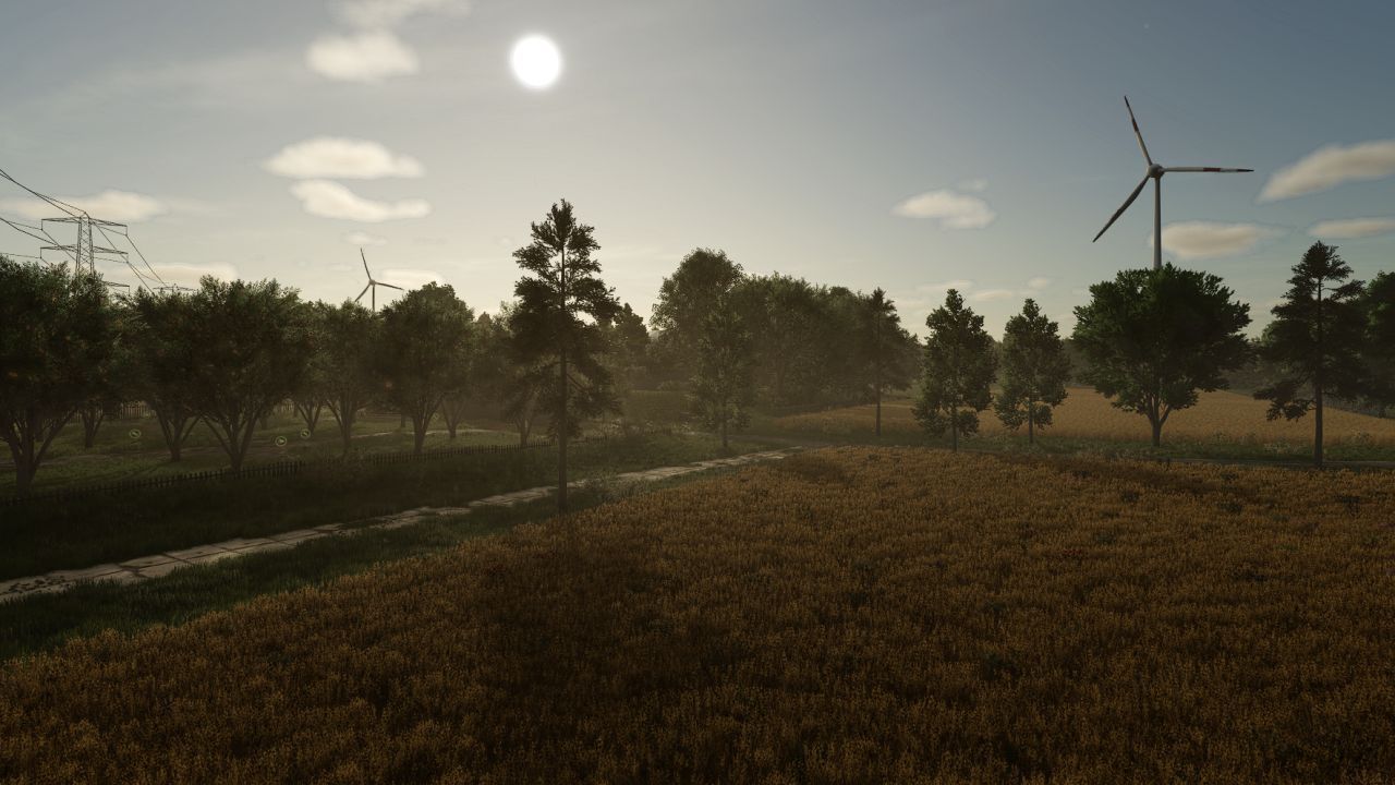 Atmosphärische Französische Karte Les Grandes Chaumes für Farming Simulator 25 — Große Felder und Freies Bauen