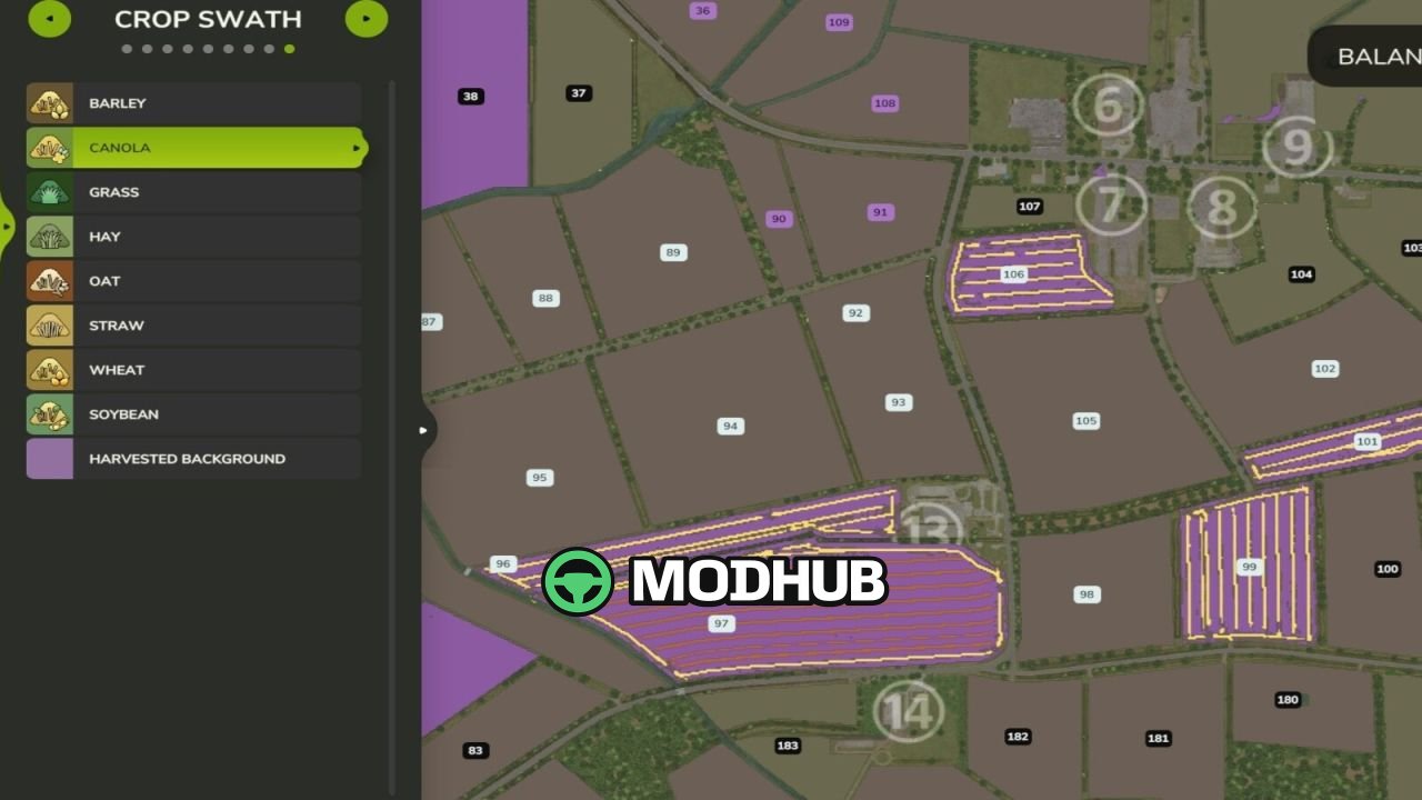 Скрипт Show Swath V1.0 для FS25