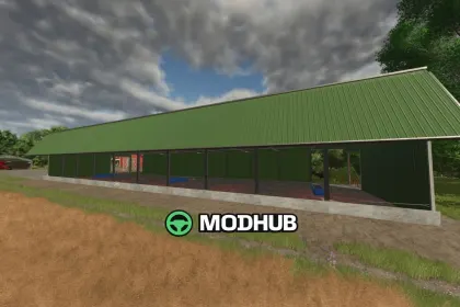 Корівник Monoslope Beef Barn V1.0 для FS25