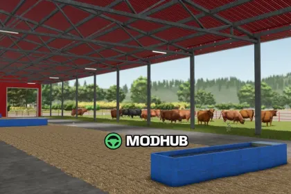 Корівник Monoslope Beef Barn V1.0 для FS25 — 5