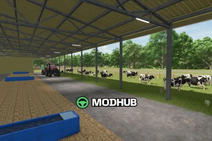 Корівник Monoslope Beef Barn V1.0 для FS25 — 6
