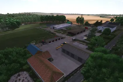 Реалістична Карта Čížkov (Vysočina) для Farming Simulator 25 — 94 Поля та Виробництва