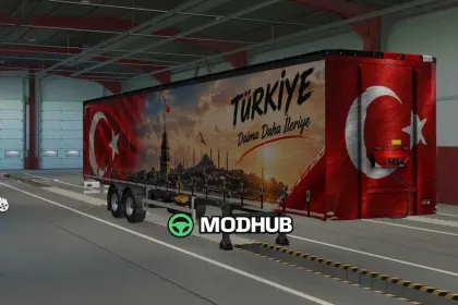 Причіп Türkiye Trailer Skin v1.0 для ETS2