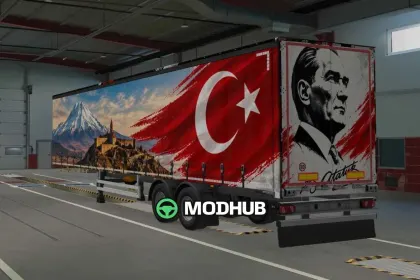 Причіп Türkiye Trailer Skin v1.0 для ETS2 — 2