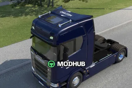 Скін CMA CGM Scania S BEV для ETS2 v2.0 — 2