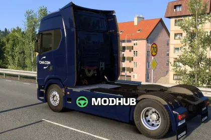 Скін CMA CGM Scania S BEV для ETS2 v2.0 — 4