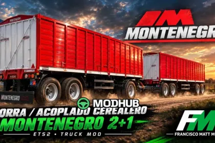 Причіп Zorra Acoplado Montenegro 2 + 1 v1.0 для ETS2