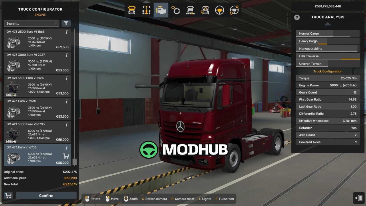 Пакет двигунів і трансмісій v1.61 для ETS2