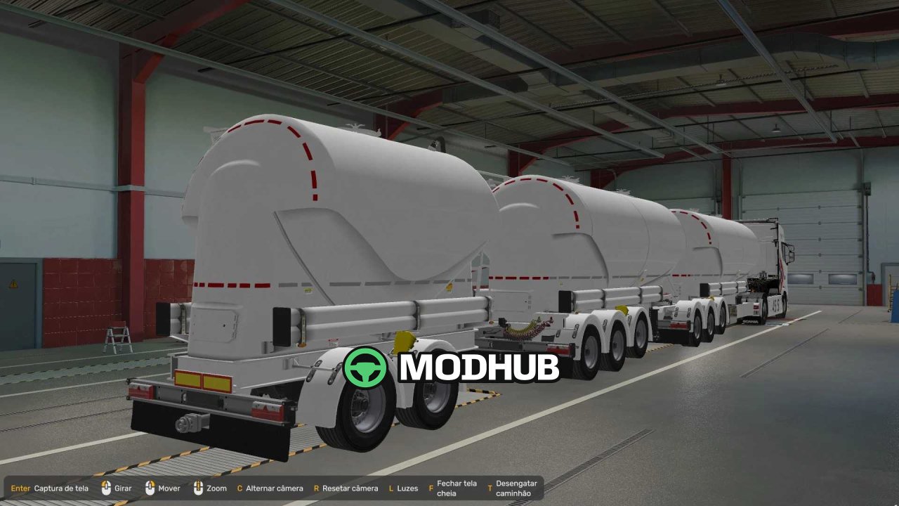 Причіп SCS Silo 8K з шаблоном для ETS2