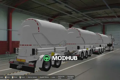 Причіп SCS Silo 8K з шаблоном для ETS2 — 3