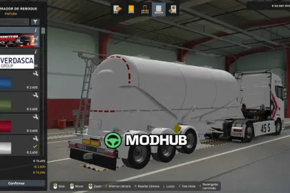 Причіп SCS Silo 8K з шаблоном для ETS2 — 5