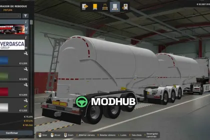 Причіп SCS Silo 8K з шаблоном для ETS2 — 6