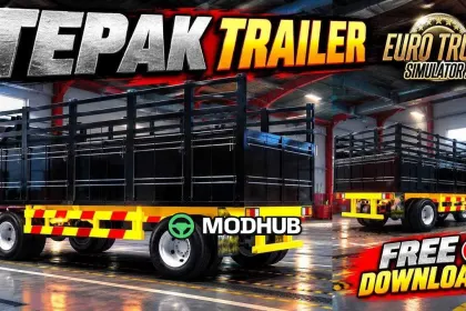 Вантажівка Mercedes-Benz Tepak 1632NG з причепом для ETS2 — 3