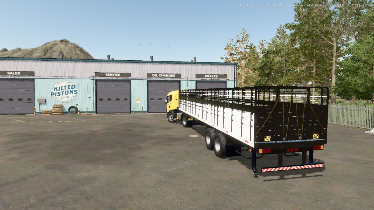 Ефективний 2-Axle Cattle Trailer — Двовісний Причіп для Перевезення Худоби у FS25 - Скріншоти