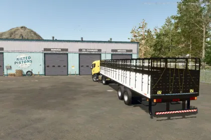 Efektywny Przyczep 2-Axle do Transportu Bydła — Dwuosiowy Przyczep do Transportu Bydła w FS25 — 2