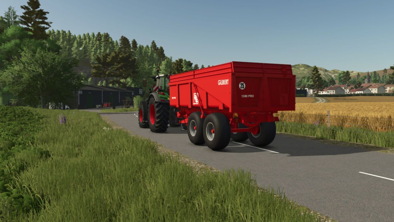 Effizienter Gilibert PRO1300 Kipper mit 125–165 t für Farming Simulator 25