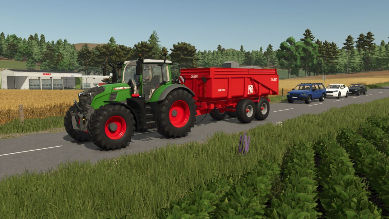 Effizienter Gilibert PRO1300 Kipper mit 125–165 t für Farming Simulator 25