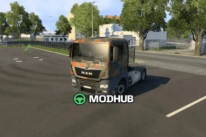 Скін Rust MAN TGX Euro 6 для ETS2