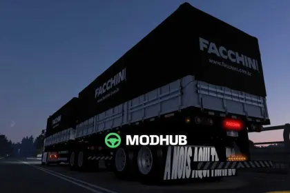 Причіп Bitrem Graneleiro 7 осей Facchini SB3DWORKS для ETS2
