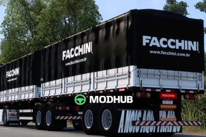 Причіп Bitrem Graneleiro 7 осей Facchini SB3DWORKS для ETS2 — 2
